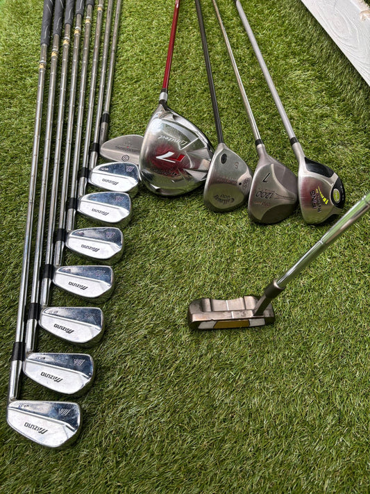 Mizuno MP-37 Forged Irons + PING Rapture Hybrid – Complete 13-Club Golf Set