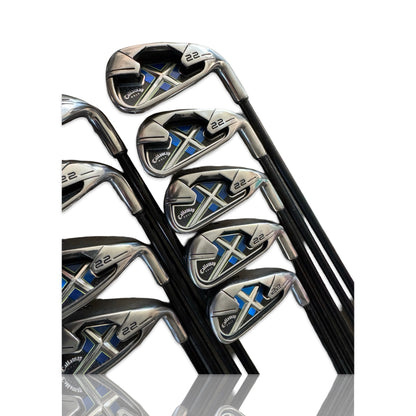 Callaway X22 Complete Stunning Iron Set 3-PW & SW Reg Flex Graphite