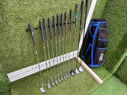 12 Club Complete Golf Set with Cavity-Back Irons & Stand Bag