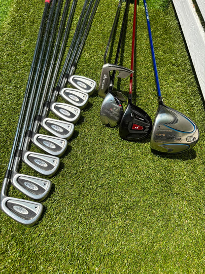 Titleist DCI 762 Irons, Cobra Driver, Odyssey White Ice Teron & Titleist Stars & Stripes Cart Bag