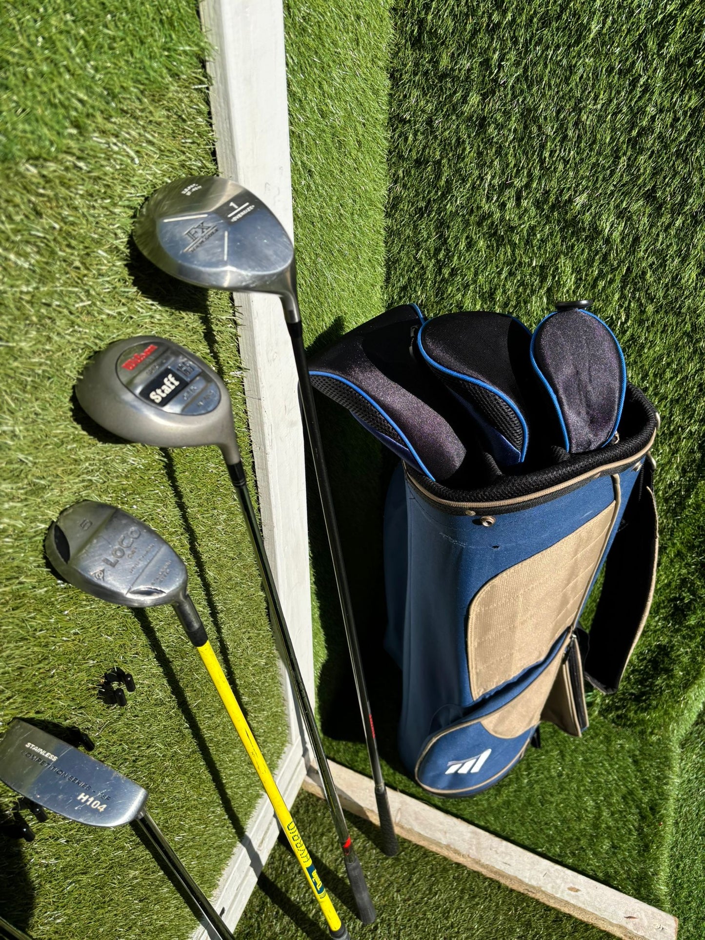 Tristar II 3–SW Irons + RAM FX Driver + Wilson Staff Cleek + Masters Stand Bag – 13 Clubs