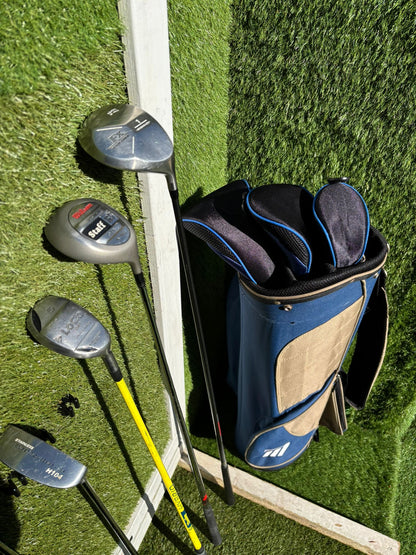 Tristar II 3–SW Irons + RAM FX Driver + Wilson Staff Cleek + Masters Stand Bag – 13 Clubs