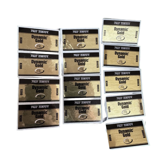 Dynamic Gold SL Shaft Labels R300 / R300U X13