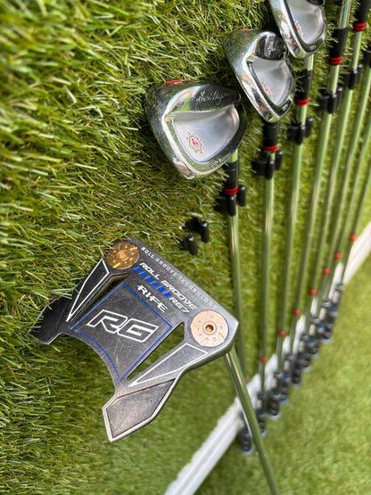 Ben Hogan Apex Edge Pro Forged Golf Set | Cobra FLY-XL Driver | Rife RG7 Putter | PING Traverse Cart Bag