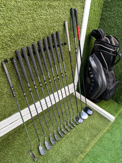 King Cobra II Oversize Irons (3–SW) + Cobra Woods + Ping Anser Putter + Nike Golf Bag Free P&P