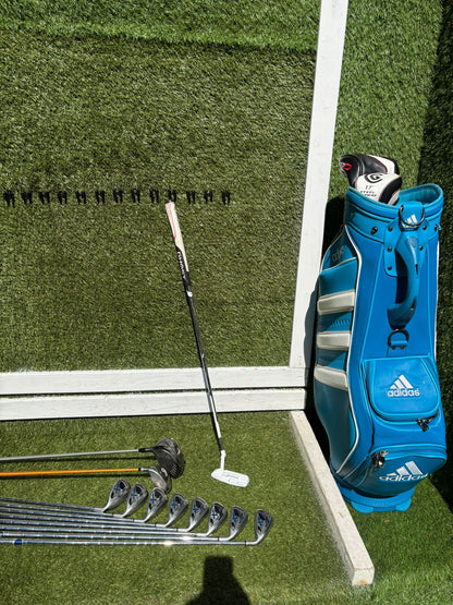 Callaway X-20 Irons (4–SW) + Titleist 917 D2 Driver & Adidas Adizero Bag
