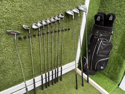 Dunlop MAX Golf Set with Matching Woods, 64° Wedge & Jaxx Stand Bag