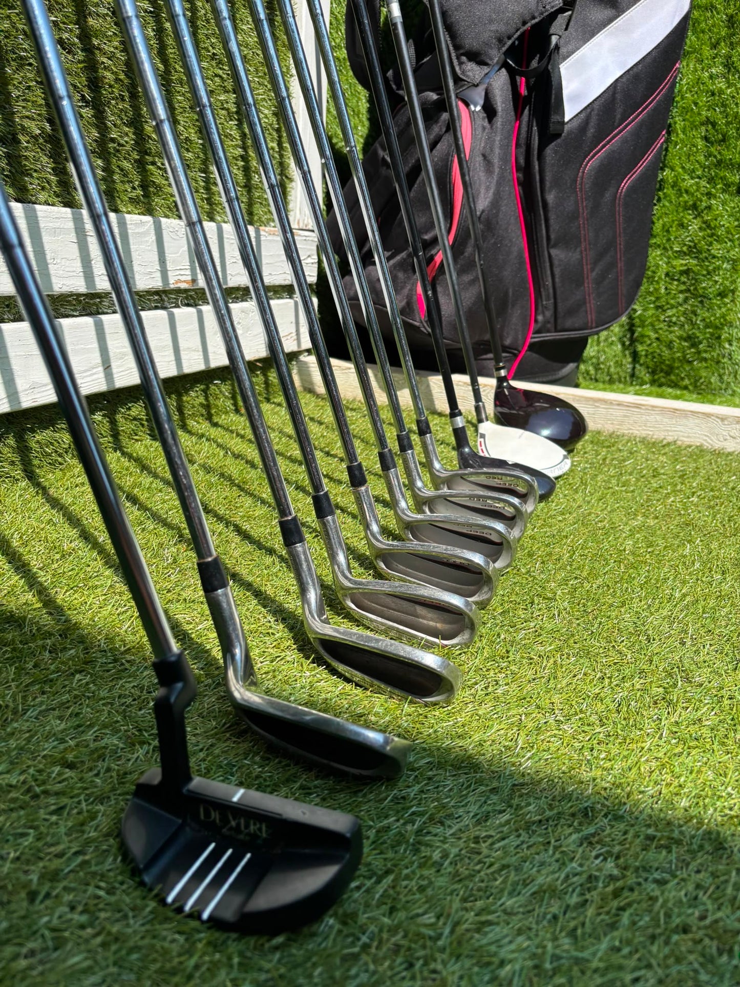 Wilson Deep Red Irons, TaylorMade Burner 3.0 Fairway Wood, Wilson Driver & Brand New Stand Bag