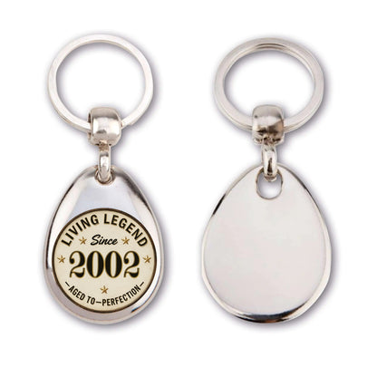 Living Legend Since [YEAR OF BIRTH] Aged to Perfection Key Ring