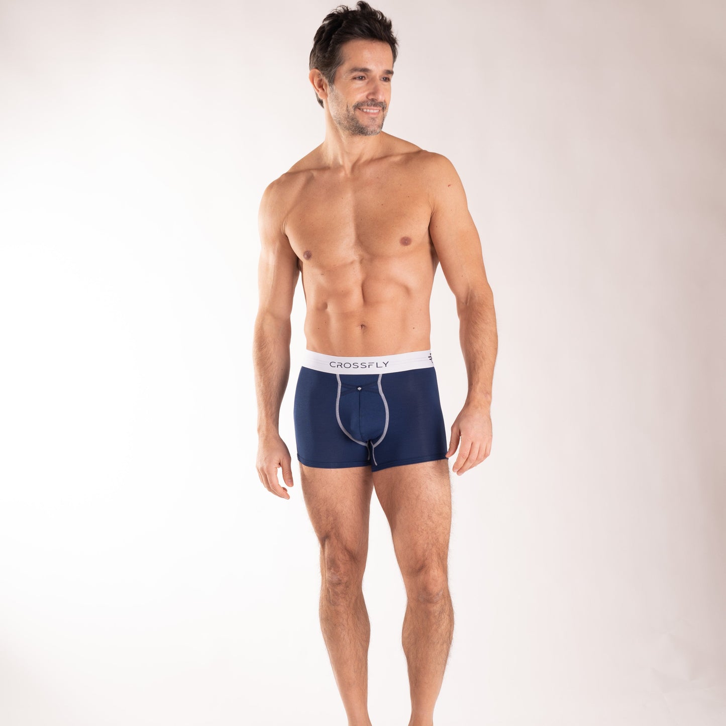 IKON X Men's 3" Trunks - Navy/White