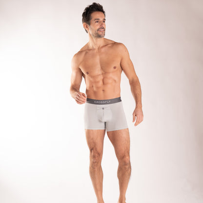 IKON X Men's 3" Trunks - Silver/Charcoal