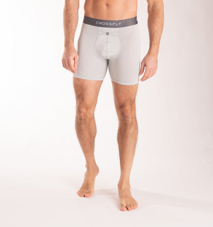 IKON X Men's 6" Boxers - Silver/Charcoal