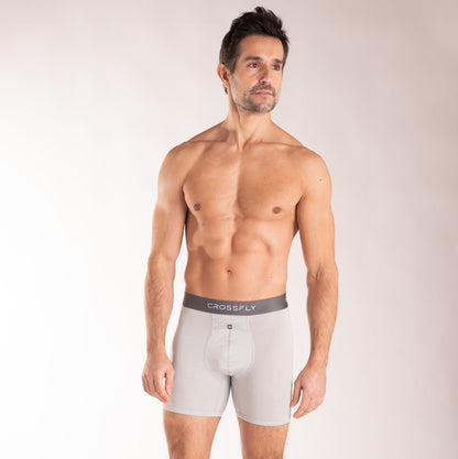 3-pack: IKON X Men's 6" Boxers - Silver/Charcoal