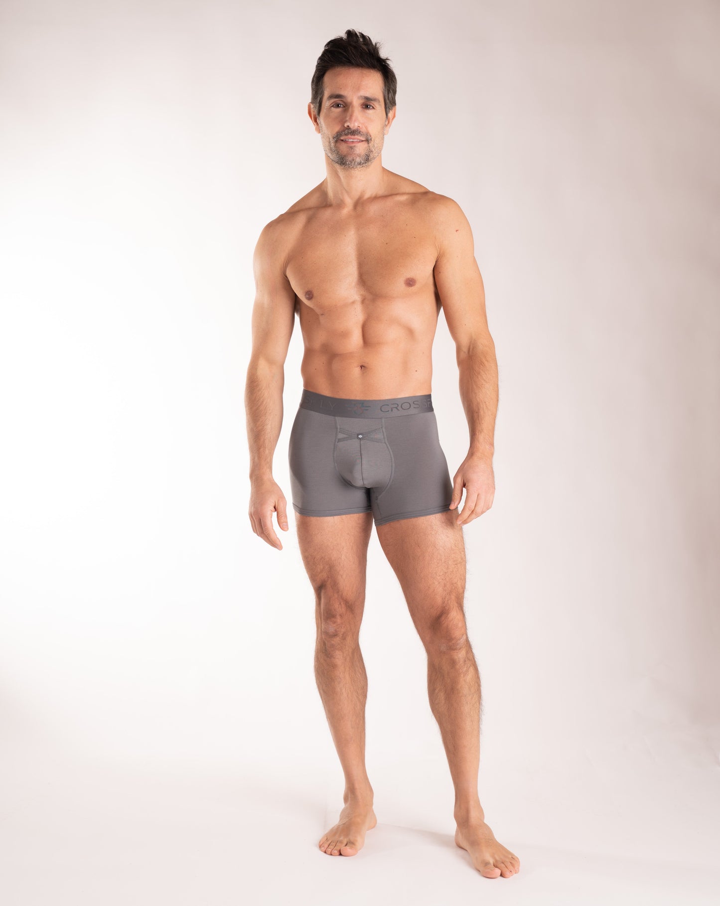 3-pack: IKON Men's 3" Trunks - Charcoal