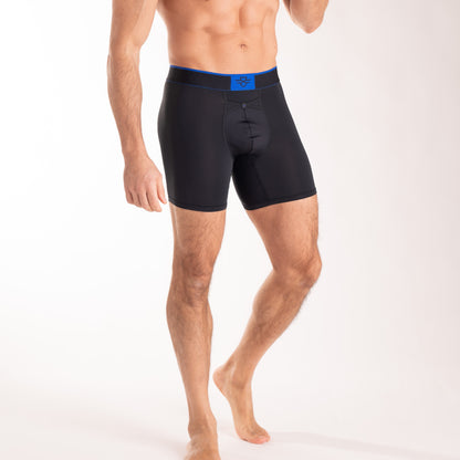 3-pack: PRO Men's 7" Boxers - Black/Royal Blue