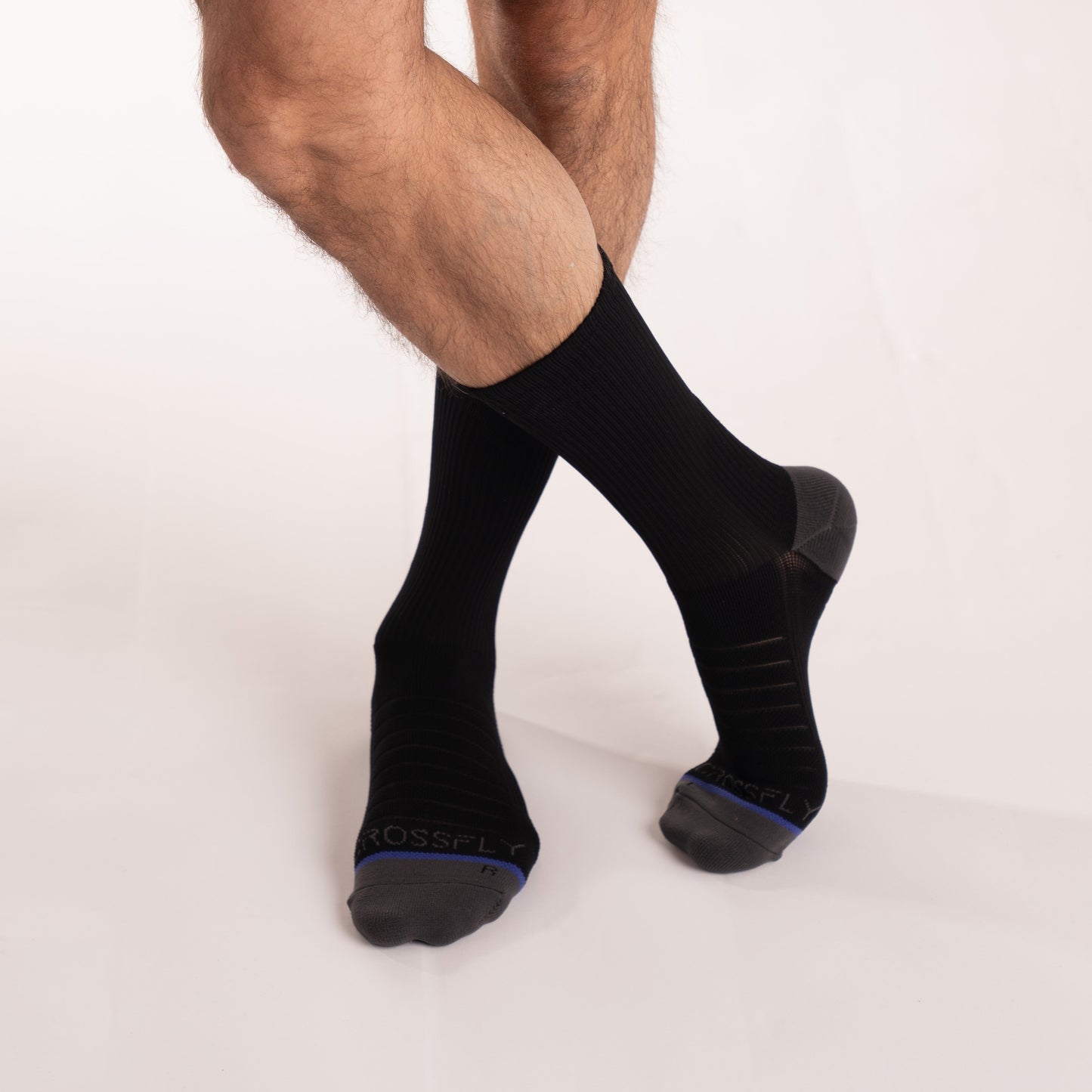 Hero Pro - Men's 10 inch Crew Socks - Black