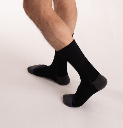 3-pack: Hero Pro - Men's 10 inch Crew Socks - Black