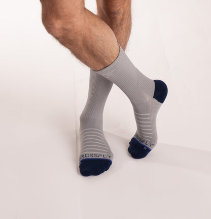 3-pack: Hero Pro - Men's 10 inch Crew Socks - Grey