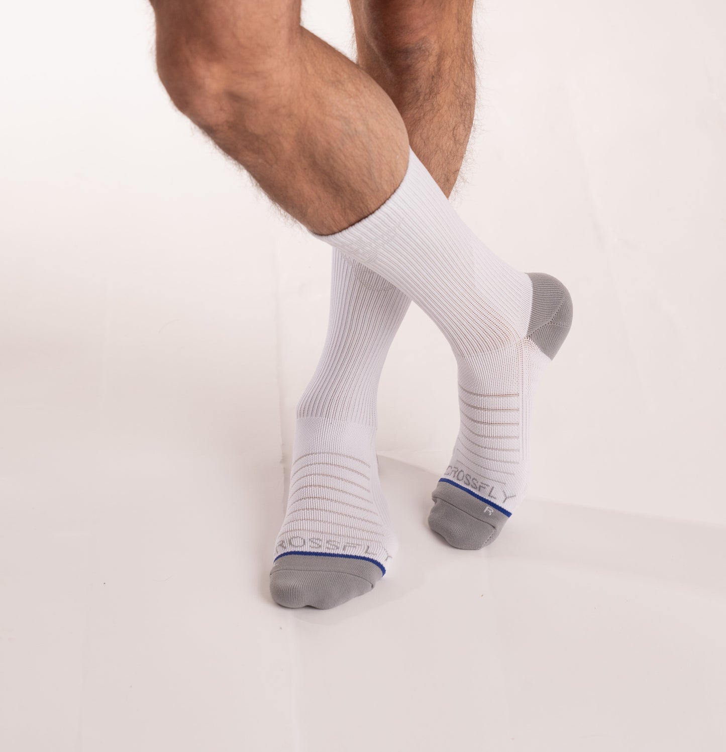 Hero Pro - Men's 10 inch Crew Socks - White