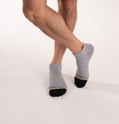 3-pack: Original Men's Low Cut Socks - Grey Marle