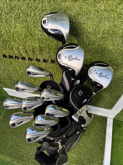 Confidence CG460 3–SW Irons, 10.5° Driver, 3 & 5 Woods, Putter & Matching Bag – Unused Condition