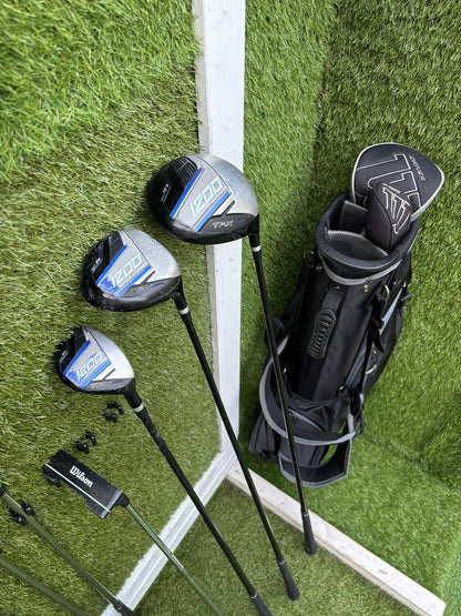 Wilson 1200 TPX Golf Set with Hybrid, Deep Red Wedge & Brand New Stand Bag - Free Delivery