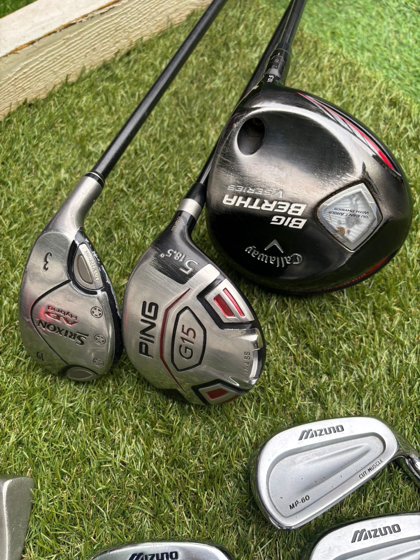 Mizuno MP-60 Forged Full Set + Callaway, Ping, Srixon & Odyssey Taylormade Bag £474.00