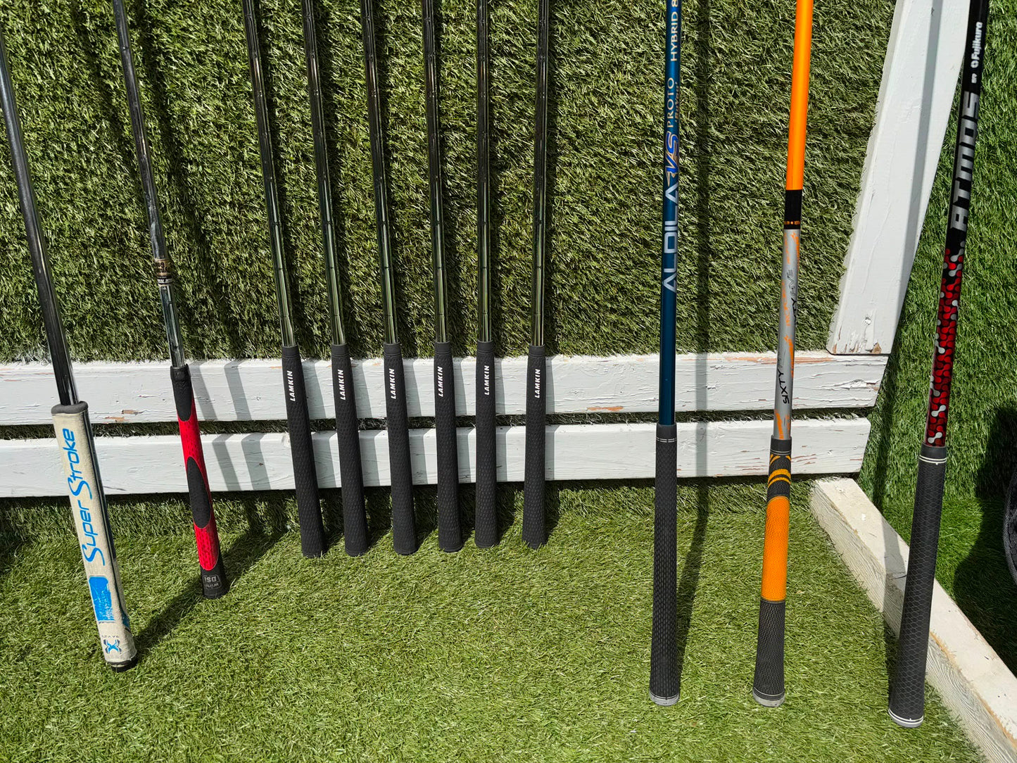 Benross Delta X Irons, Delta Driver, Adams Idea Pro Hybrid, Mizuno M-Craft IV, Vokey SM6 & Greg Norman Cart Bag