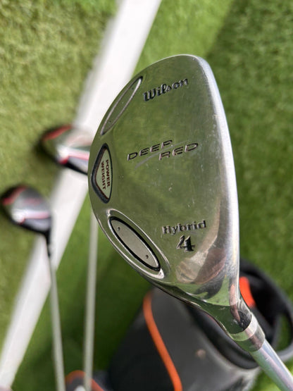 Wilson Deep Red Woods + ProStaff Irons + Cobra Stand Bag – 11 Club Golf Set