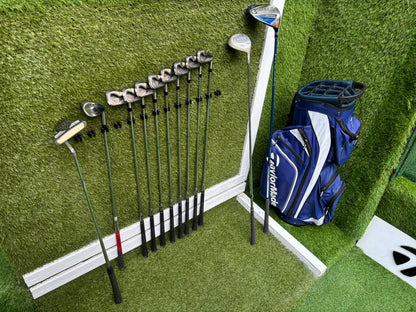 PowerBilt TPS 7.0 Irons, Cobra Driver, Slazenger 3 Wood & TaylorMade Cart Bag – Complete Golf Package