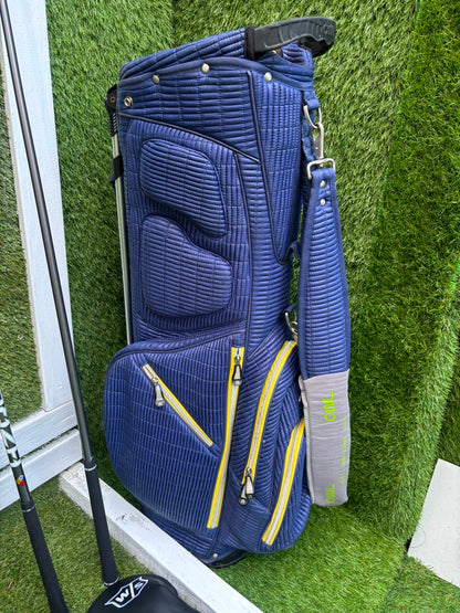 Callaway Irons, Wilson D9 Driver, Callaway Paradym X 3 Wood, Callaway X Hybrid, Wilson Infinite Putter & OUUL Premium Stand Bag