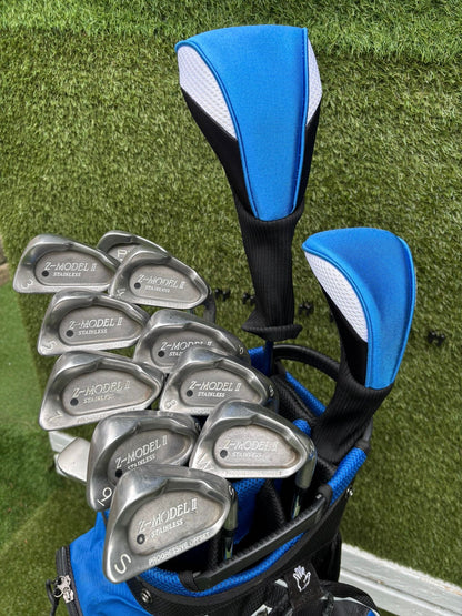 Z-Model II 3-SW Irons, Ping Zing 2 Red Dot 2 Iron, Driver, Hybrid & MacGregor Bag