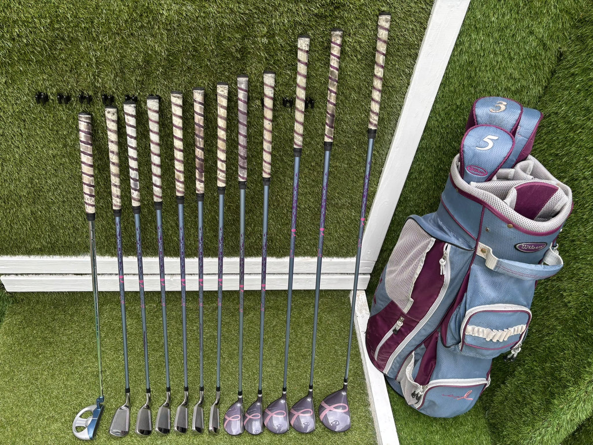 Wilson Hope LX Ladies Complete Golf Set – Matching Woods, Hybrids, 6–SW Irons, Putter & Wilson Bag