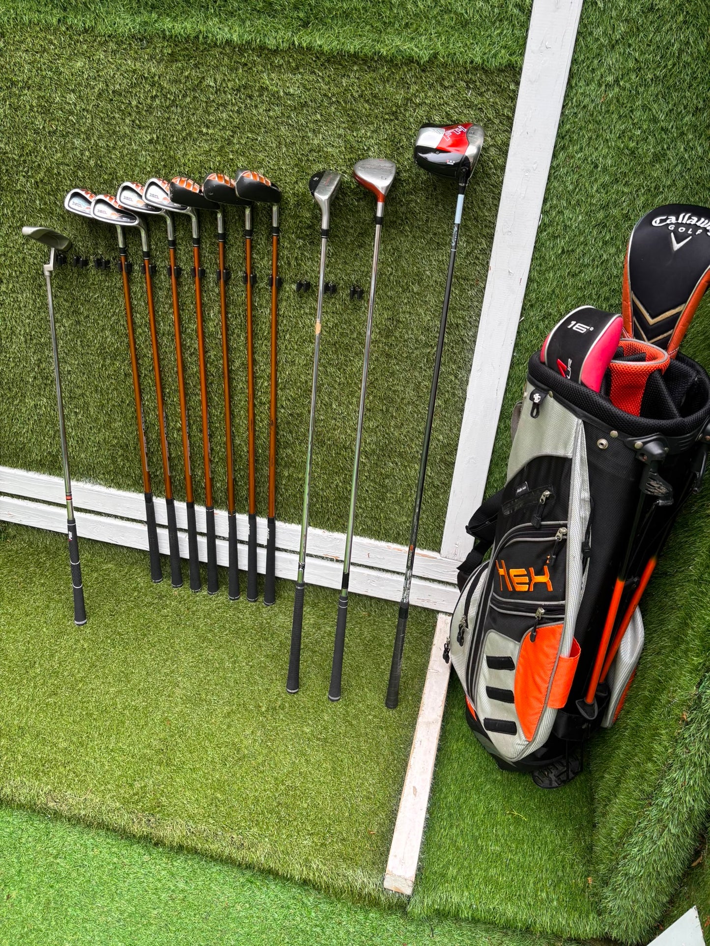 Hippo XXL Golf Set with Callaway FT-i Draw Driver, TaylorMade Rescue & Hex Stand Bag
