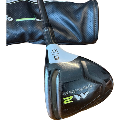 Taylormade M2 #5 Wood 18 Degree Stiff Flex With Head Cover R/H Free P/P