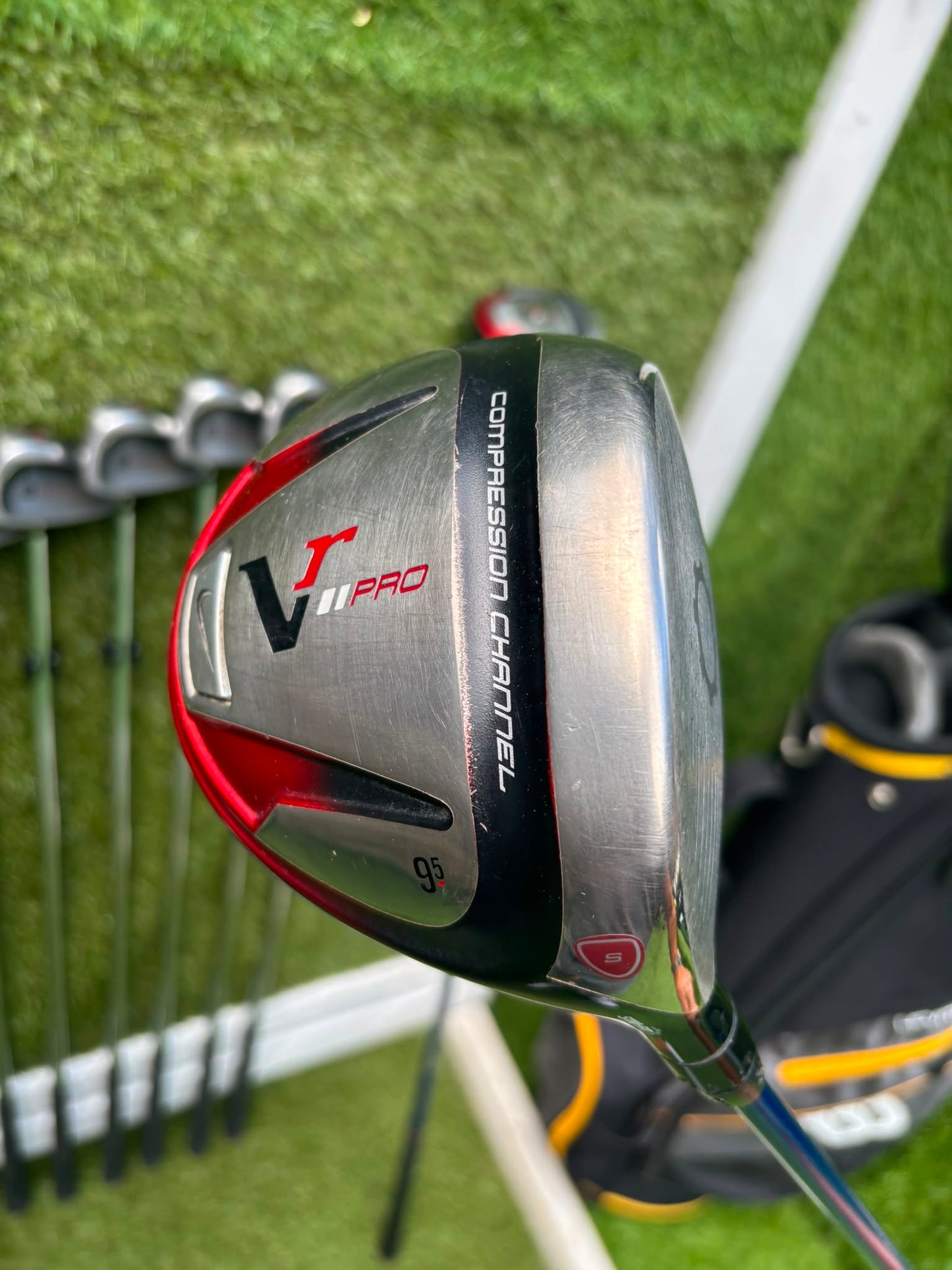 Wilson Deep Red Irons, Nike VR II Pro Woods, Brand New Putter & Wilson Cart Bag