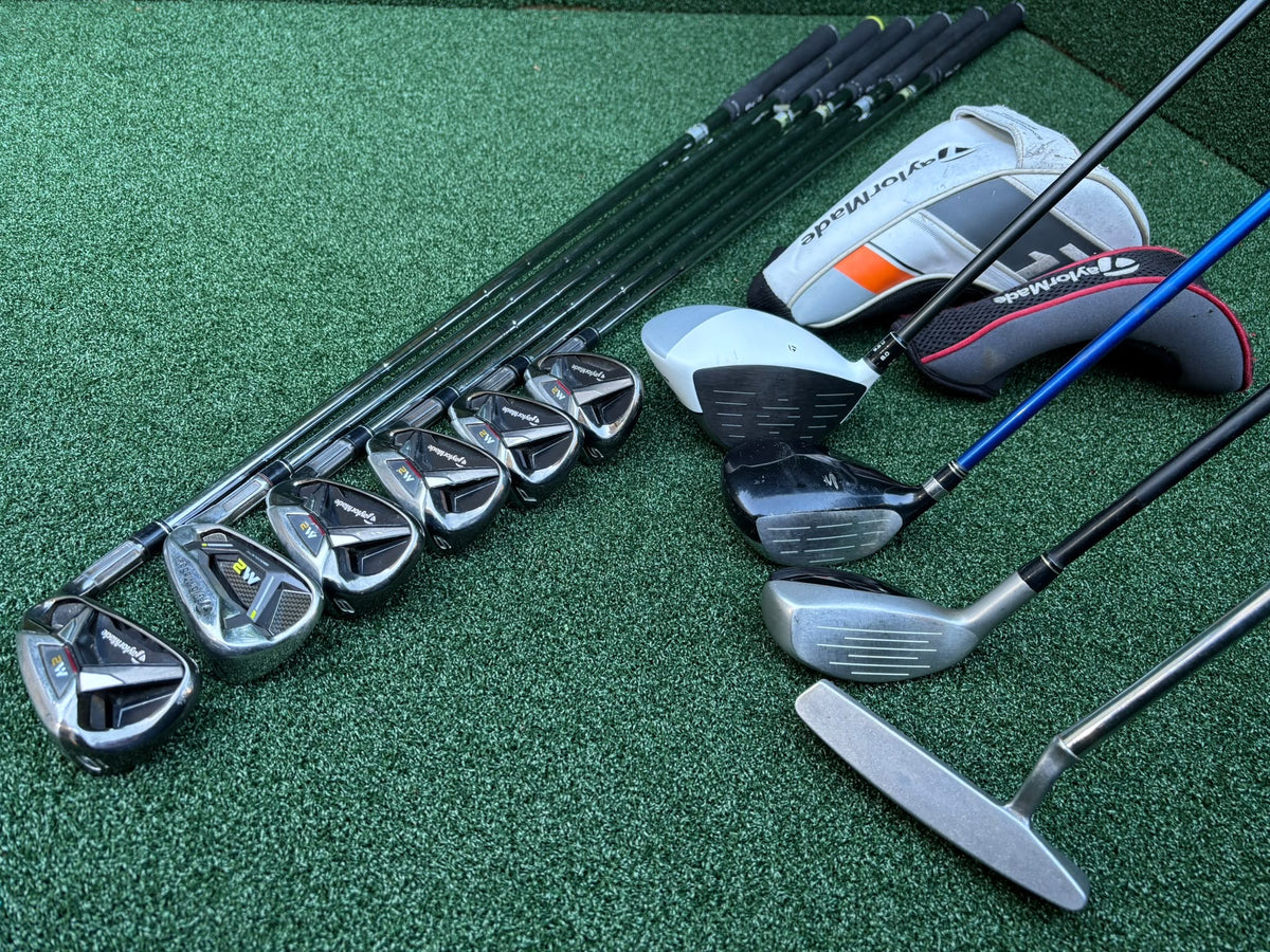 TaylorMade M2 6–SW Irons, R1 Driver, Cobra 3 Wood, Rescue Hybrid, PING Putter & TaylorMade Bag