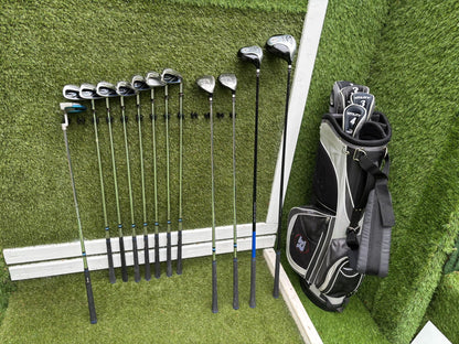 RAM Concept SG Full Golf Set 5–SW + 460cc Driver, Hybrids, Putter & Cart Bag