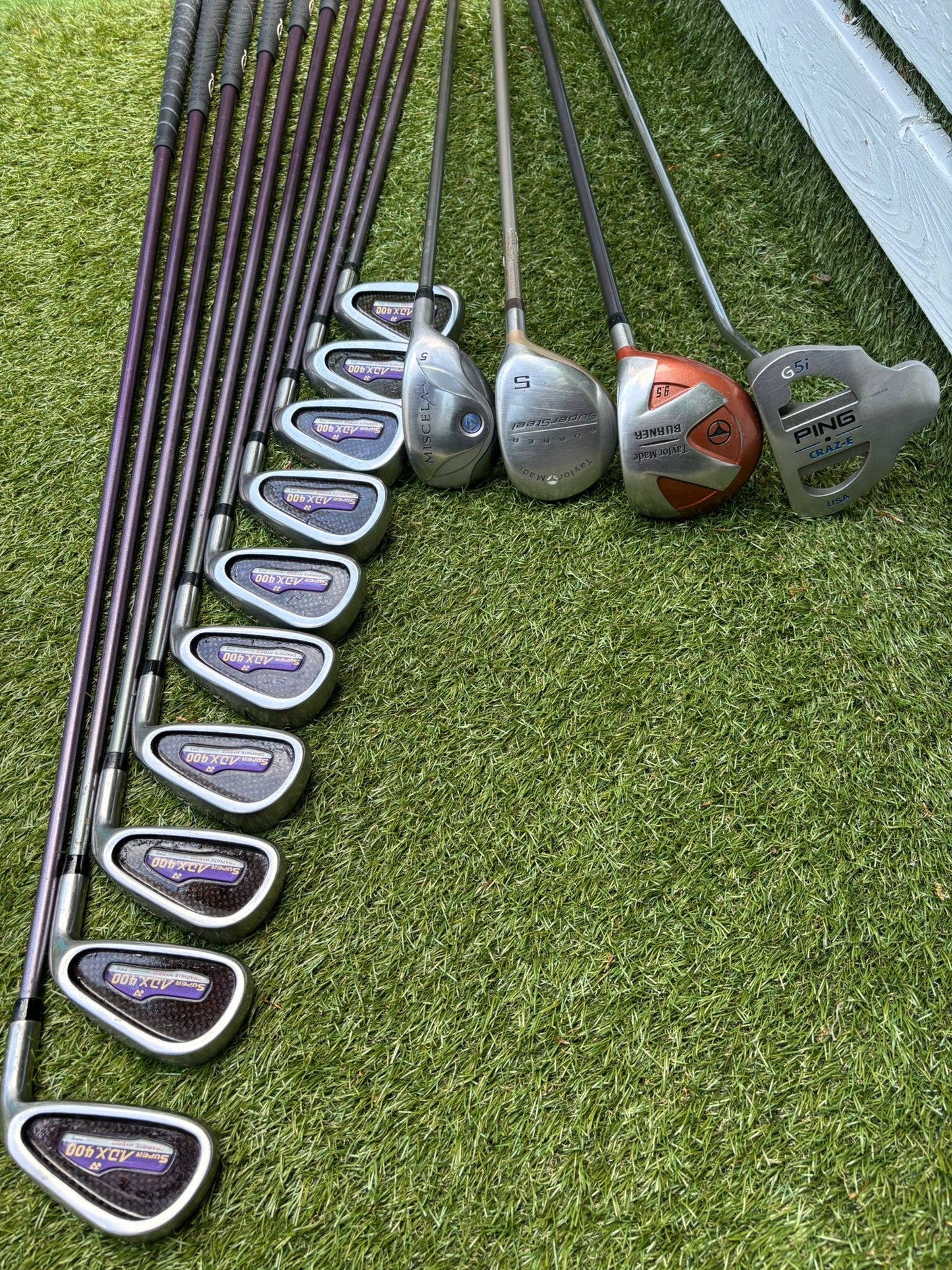 Yonex Super ADX 400 Ladies Golf Set with TaylorMade Burner Woods & PING Bag
