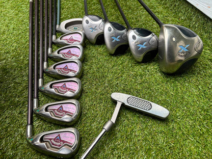 Ladies Golf Set – Callaway Big Bertha Irons, Callaway X Woods (Driver, 3, 5 & 7), HEXSERT HM-1 Putter & Cart Bag