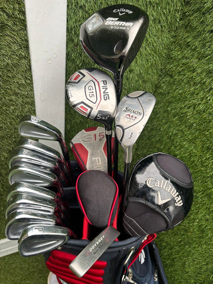 Mizuno MP-60 Forged Full Set + Callaway, Ping, Srixon & Odyssey Taylormade Bag £474.00