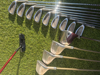 Ladies-Friendly Full Golf Set | Yonex Driver + Fazer Woods + Fazer HOT-1 Irons + Wilson Bag (13 Clubs)