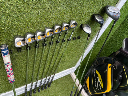 Wilson 1200 CG Golf Set with X31 Driver, RAM Hybrid & Powakaddy Cart Bag