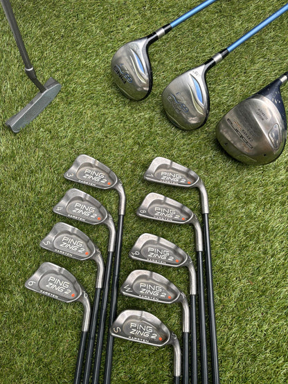 Ladies Ping Zing 2 Red Dot Full Set – Ping Woods + Cobra Driver | Ladies Graphite Shafts £264.00 Delivered