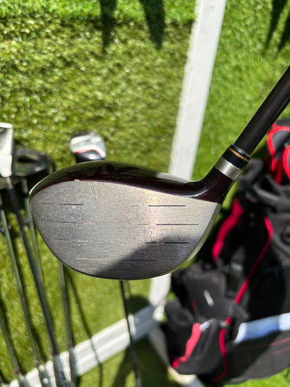 Wilson Deep Red Irons, TaylorMade Burner 3.0 Fairway Wood, Wilson Driver & Brand New Stand Bag