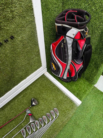 Maple Leaf Competitive Edge Irons + King Cobra Driver, 3 Wood, Zucci Putter & PowaKaddy Bag