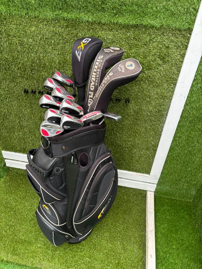 RAM Laser Hybrid Iron Set with GX7 Driver Wood, Steelhead Plus Woods & Powakaddy Bag