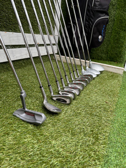 Dunlop MAX Golf Set with Matching Woods, 64° Wedge & Jaxx Stand Bag