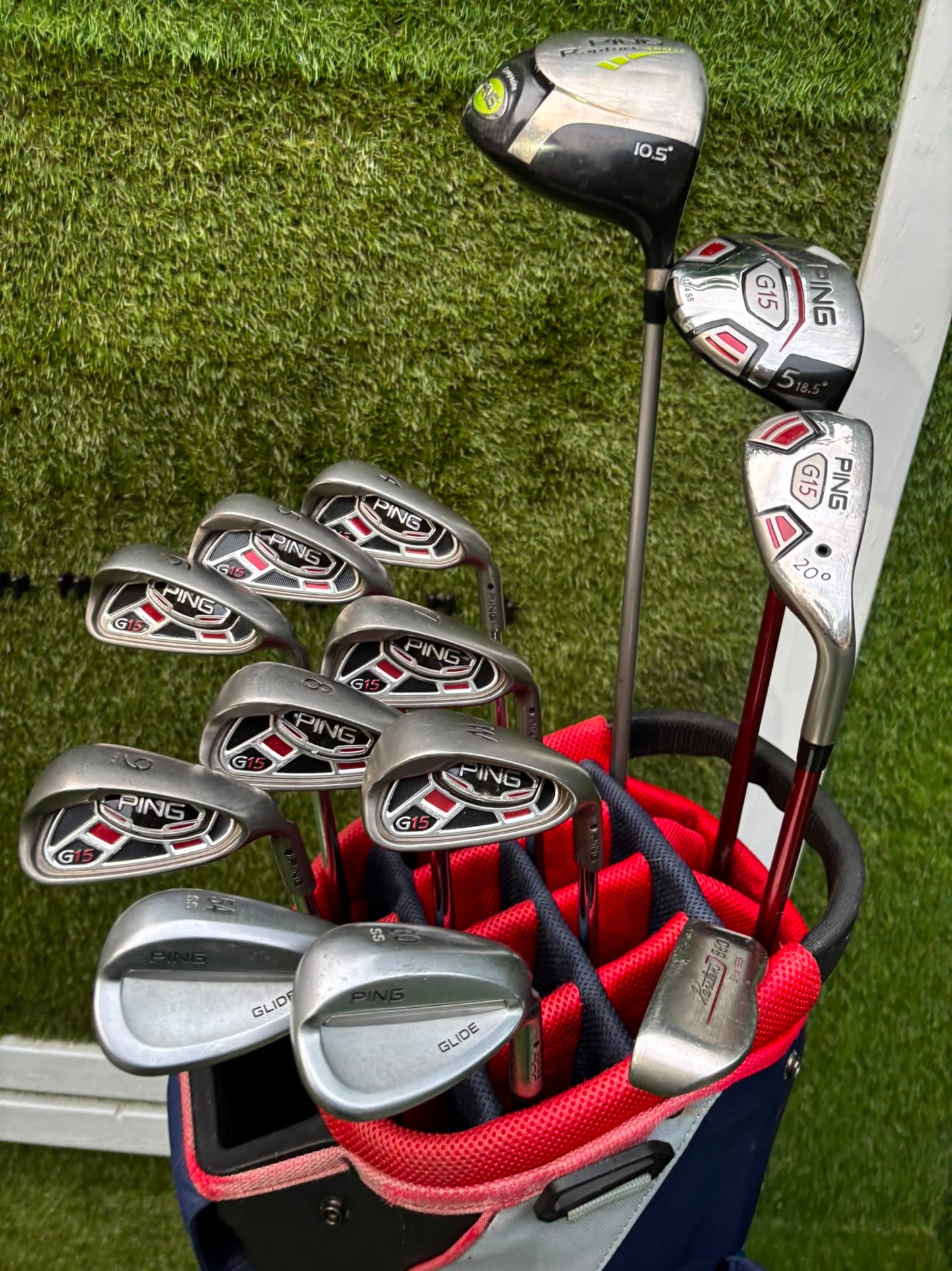 Ping G15 Complete Golf Set + Rapture Driver, Glide Wedges & Cobra Cart Bag