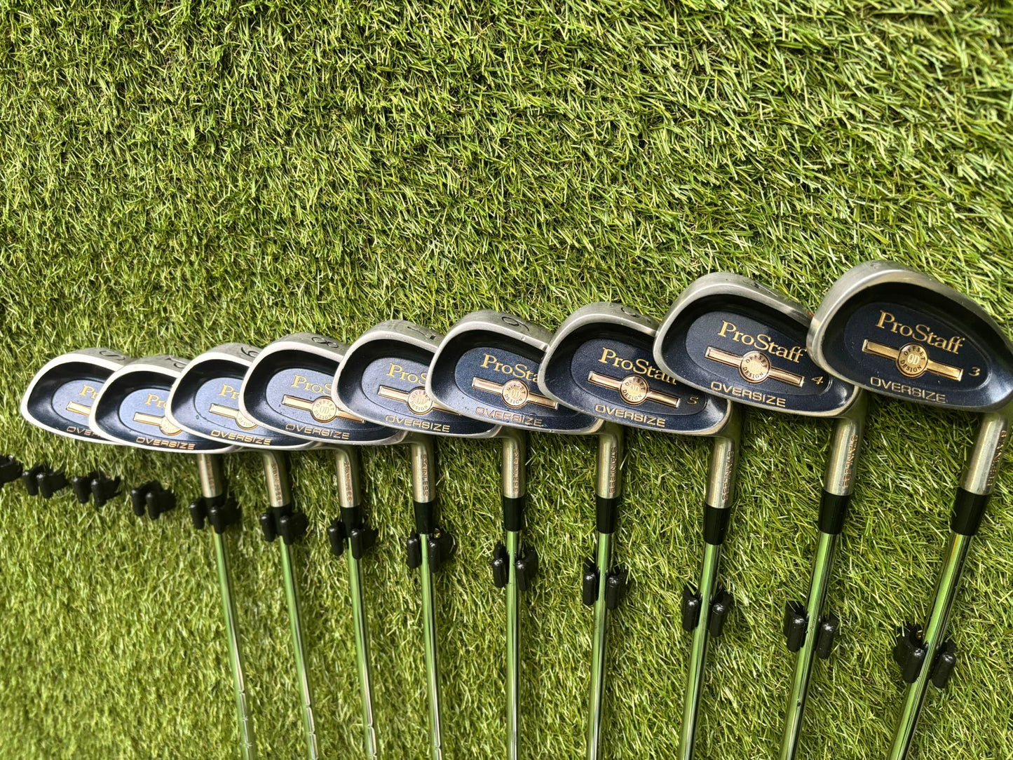 Wilson ProStaff Oversize 3–SW + New & Unused Woods + Howson Putter + Nike Bag (13-Piece Set)